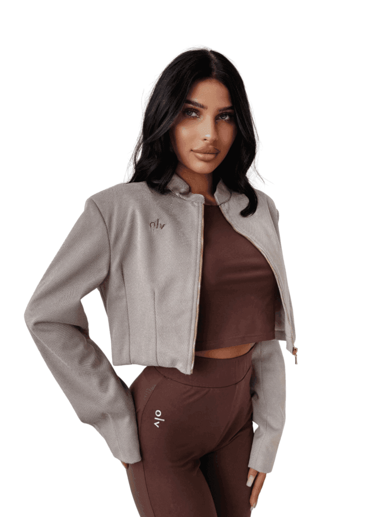 OlaVoga DUSKY CHARM cipzáras felső - Bézs